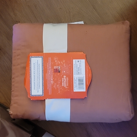 Opalhouse Jungalow solid coral Full percale fringe hem SheetSet 100% Cotton New… - Picture 5 of 7